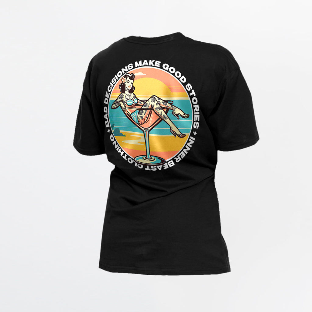 PIN UP GIRL V2 'Bad Decisions make Good Stories' TEE image 0