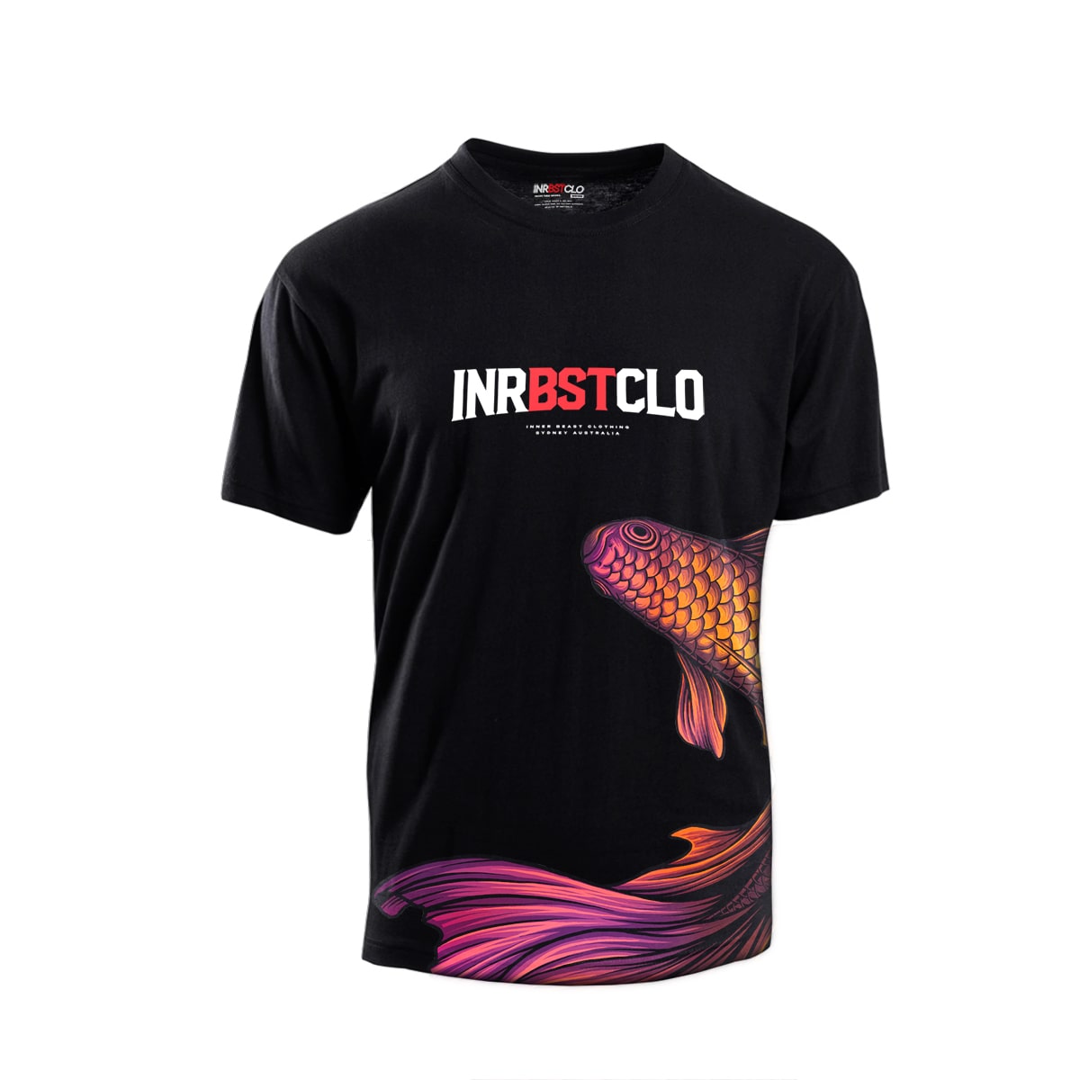 FIGHTING FISH SIDE PRINT TEE image 0