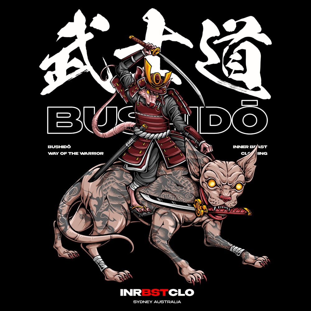 BUSHIDO RAT SAMURAI PULLOVER HOODIE image 1
