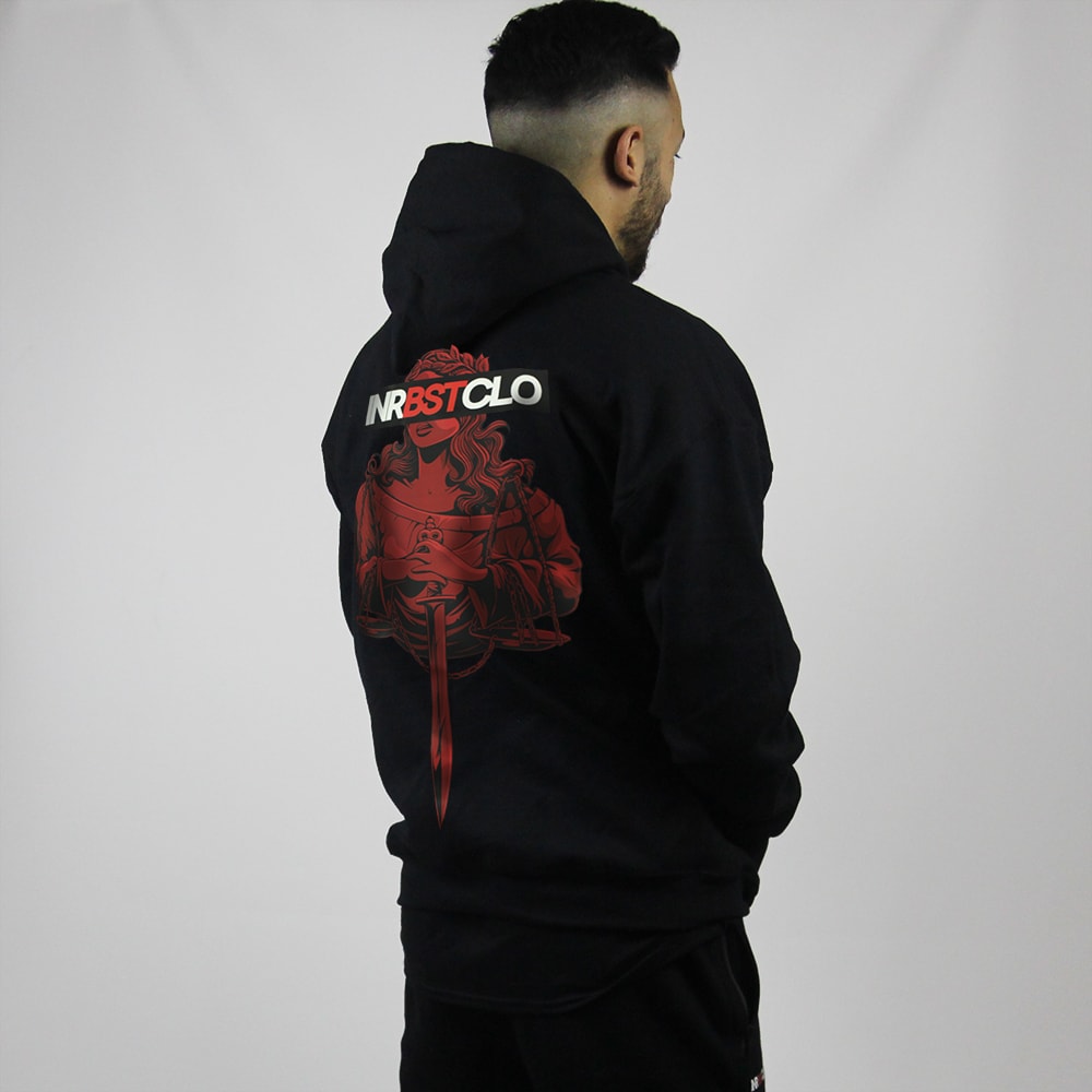 BLIND JUSTICE PULLOVER HOODIE - Oversized Print image 0