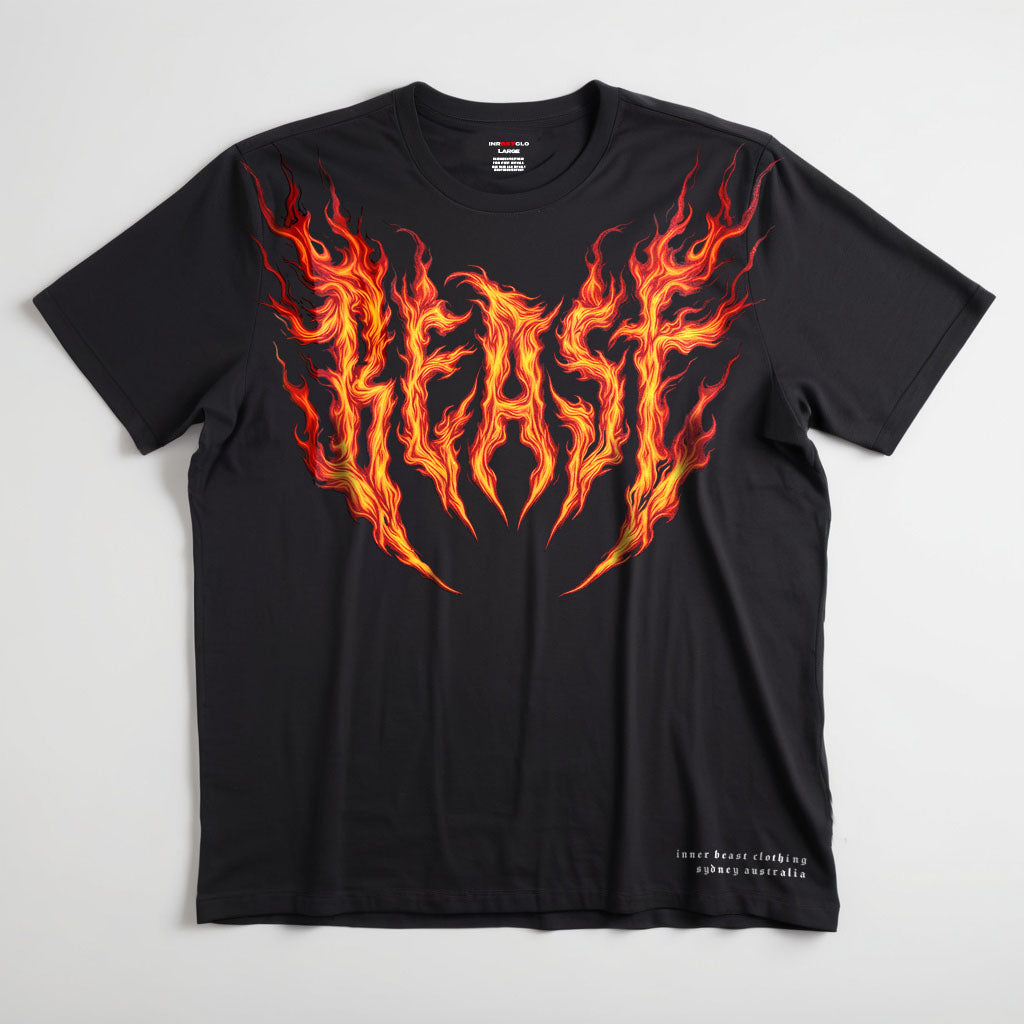FLAMING BEAST TEE image 0