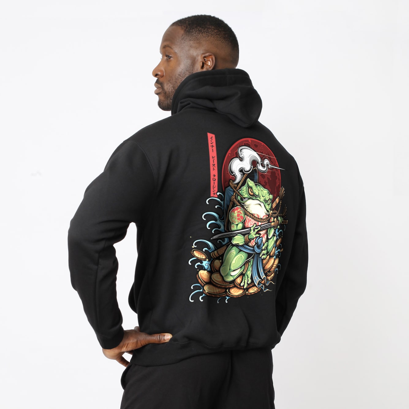 KAERU SAMURAI PULLOVER HOODIE image 0