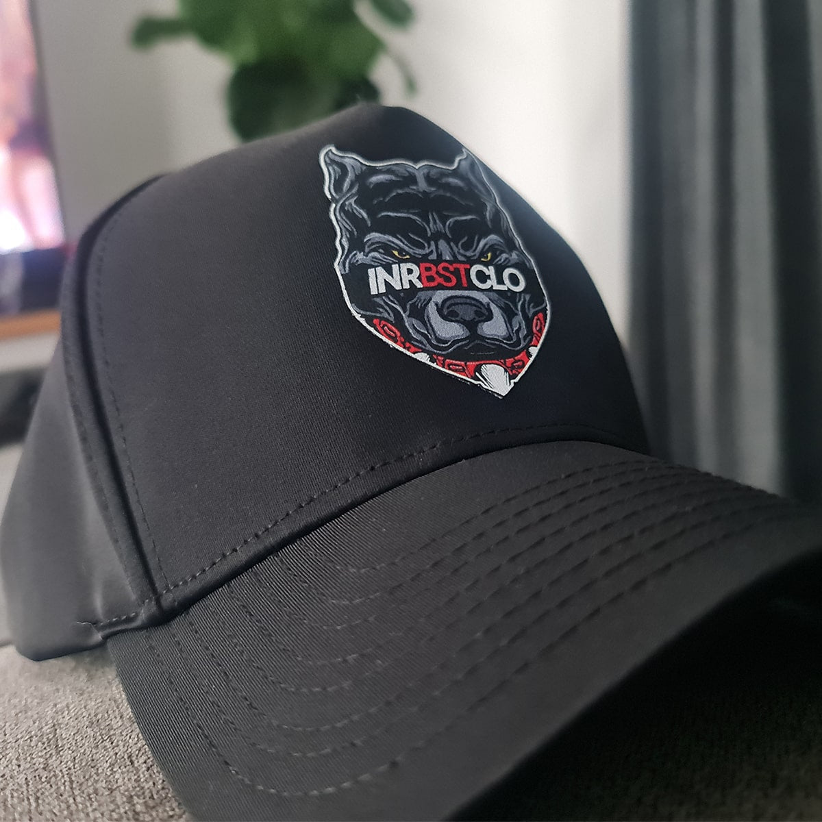 PITBULL LEATHER PATCH BLACK SNAPBACK image 2