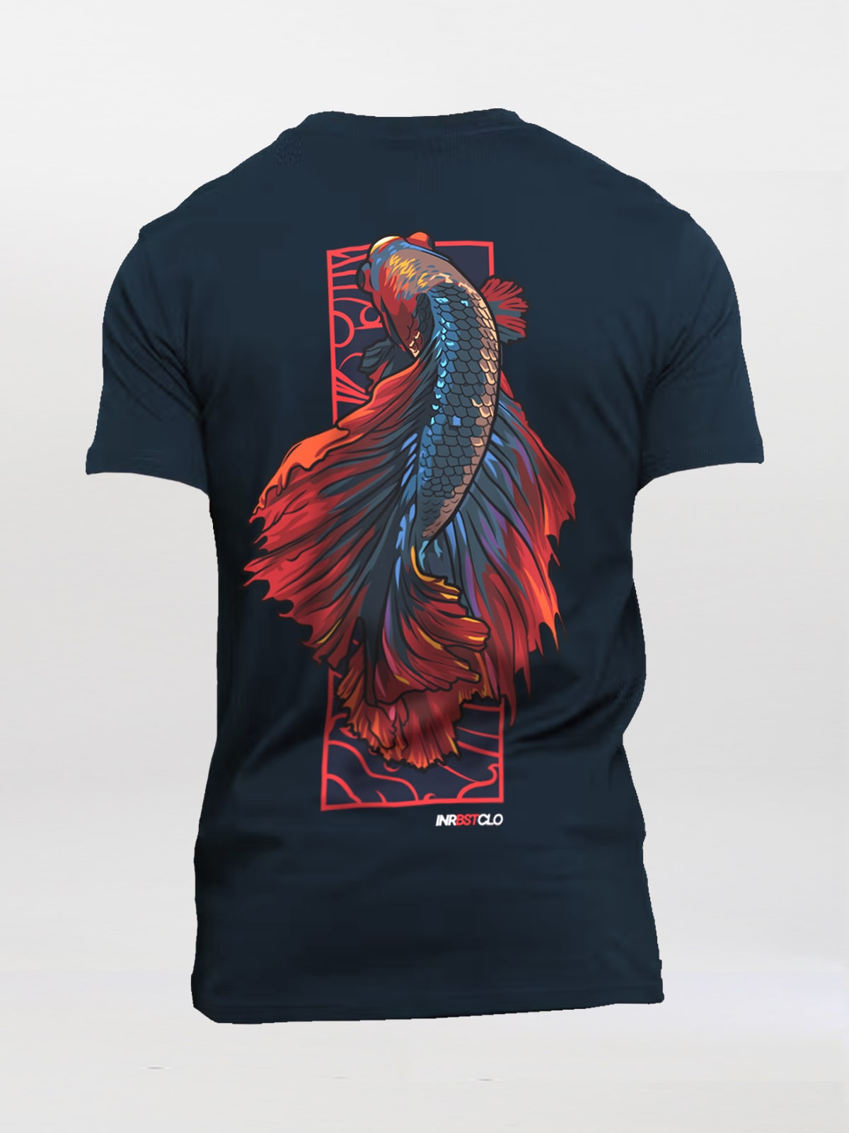 RED FIGHTING FISH TEE image 0