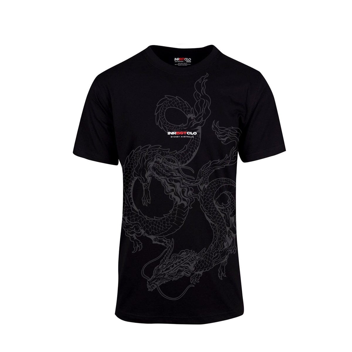 DOUBLE DRAGON TEE BLACK X BLACK image 0