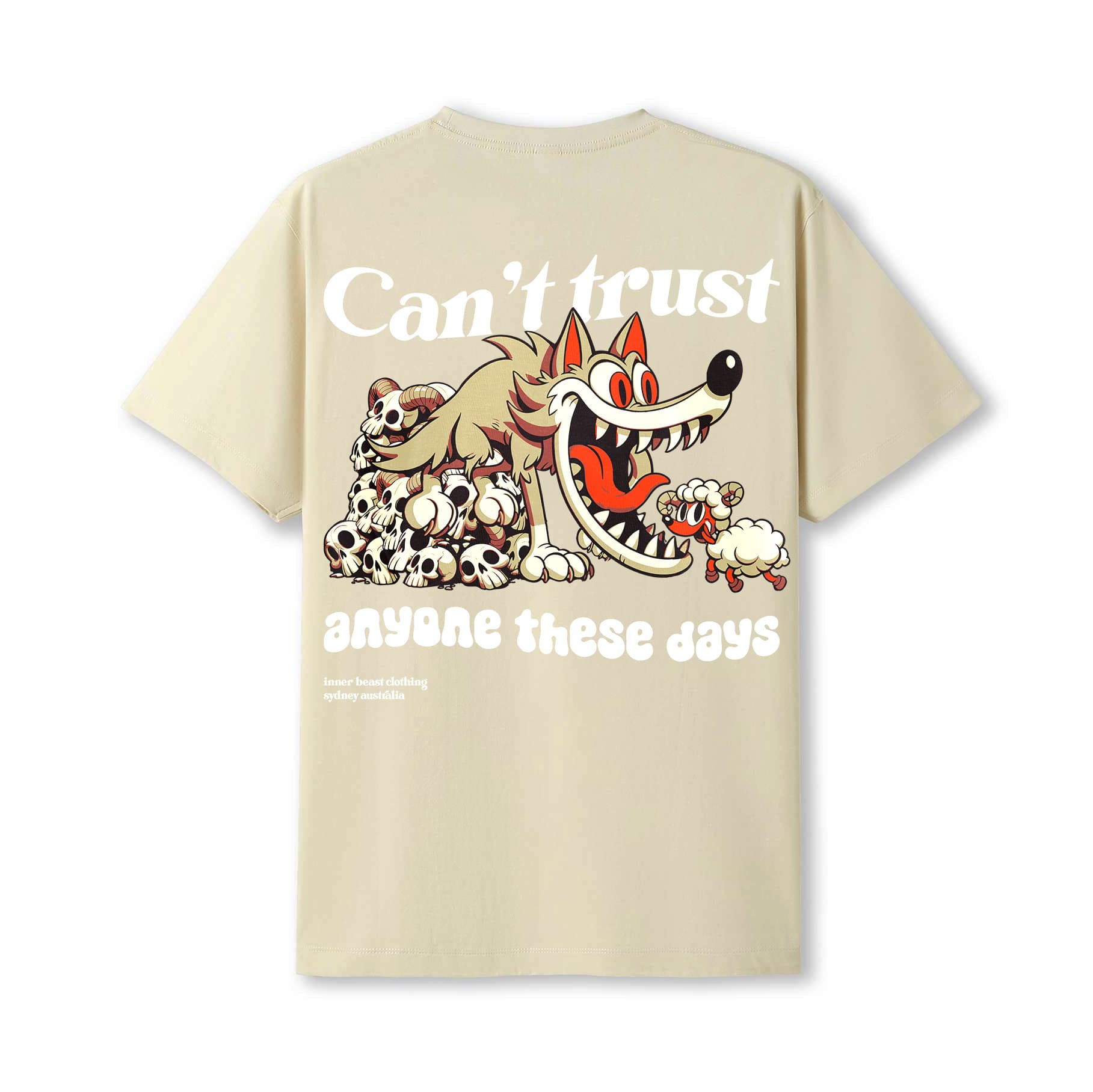 CAN'T TRUST ANYONE SAND COLOURWAY TEE image 0