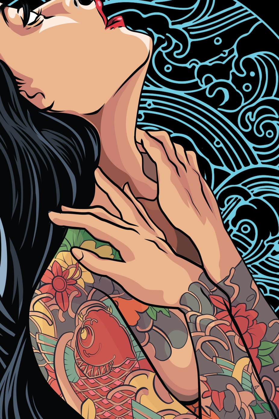 YAKUZA V2 TEE - Koi Series image 1
