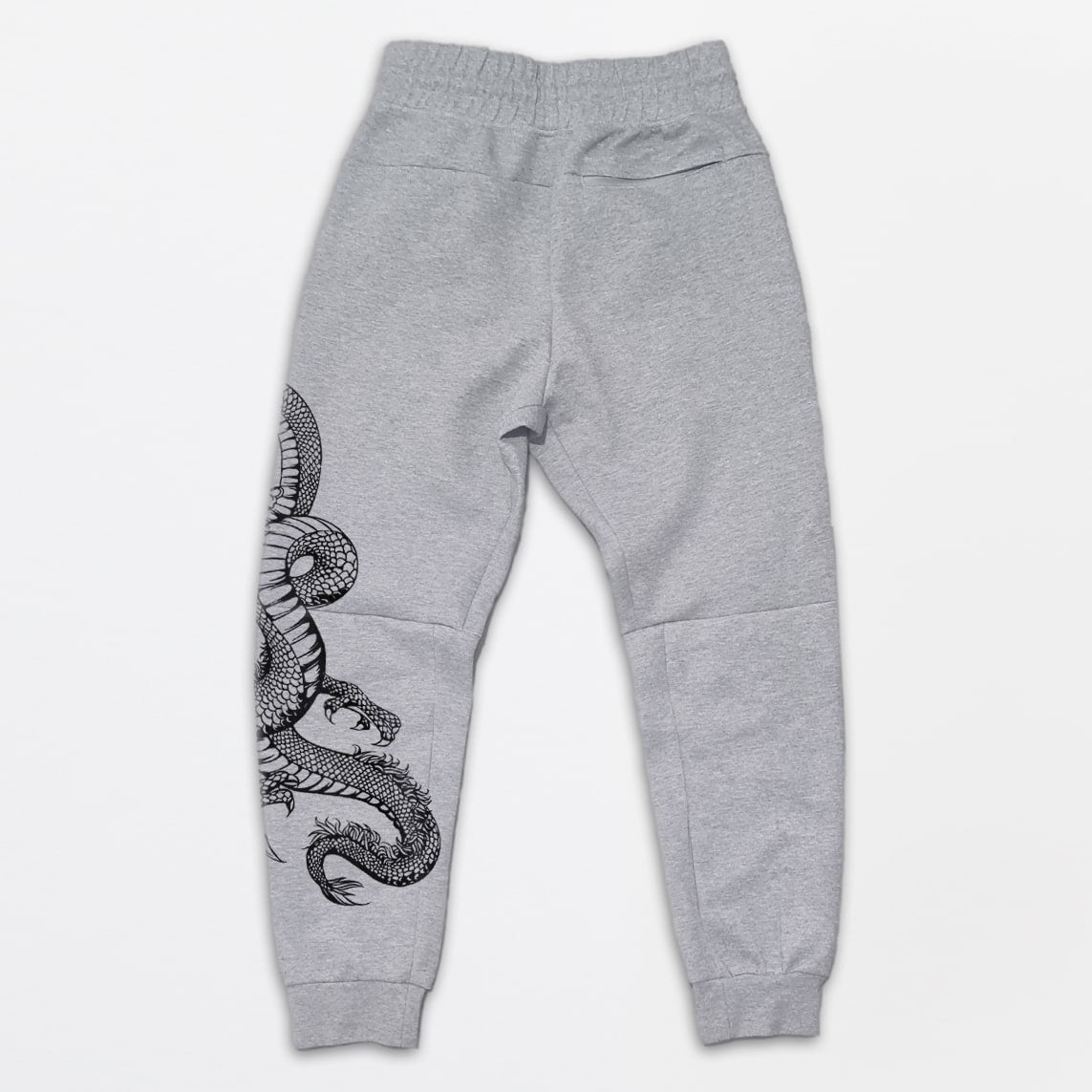DRAGON OUTLINE GREY 3 LAYER FLEECE JOGGERS image 1