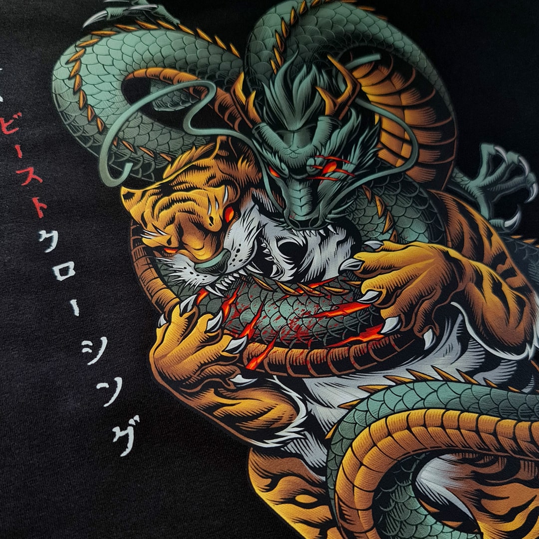 TIGER & DRAGON: BALANCE OF POWER PULLOVER HOODIE image 1