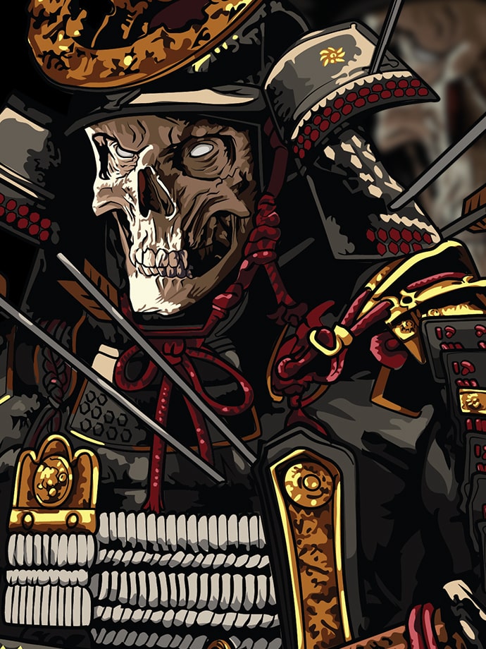 UNDEAD SAMURAI PULLOVER HOODIE image 1