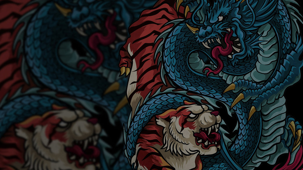 TIGER & DRAGON V2 PULLOVER HOODIE image 1