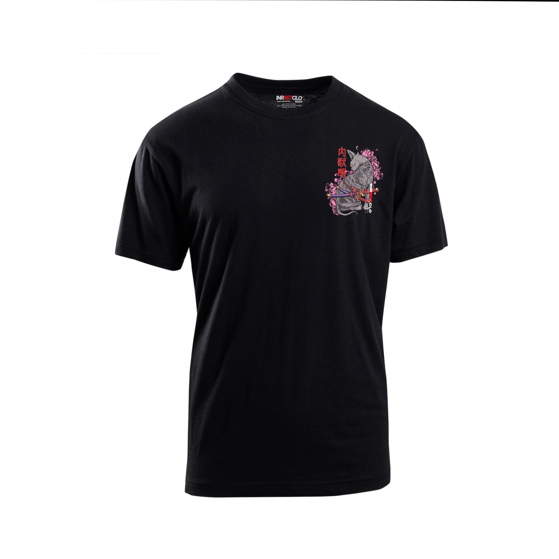 BLACK NEKO SAMURAI TEE image 2
