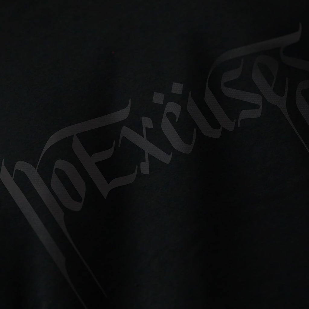 NO EXCUSES BLACK X BLACK 320 GSM JUMPER image 1