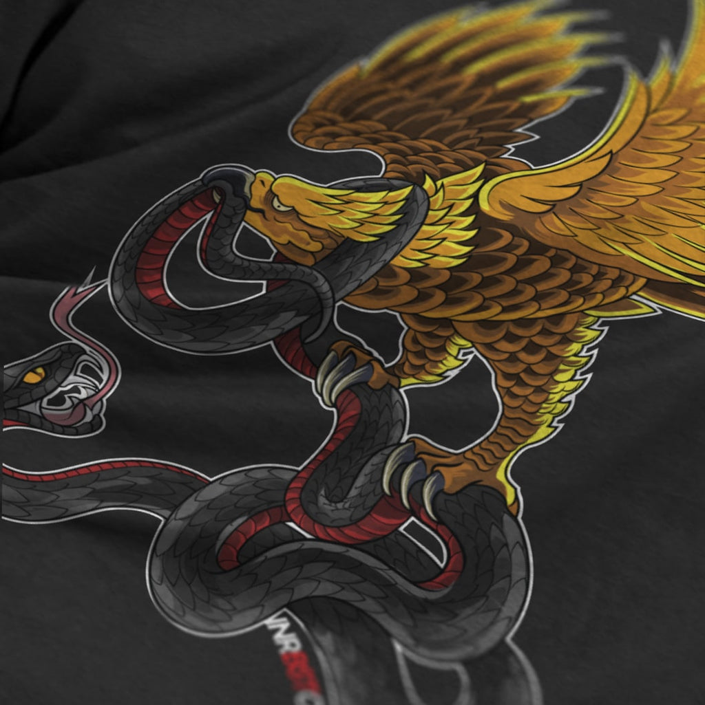EAGLE X SNAKE PULLOVER HOODIE - Black/Gold Recolour image 1