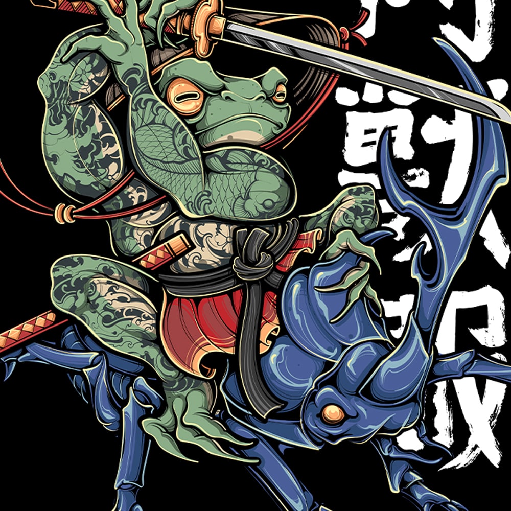 KAERU SAMURAI V2 PULLOVER HOODIE image 1