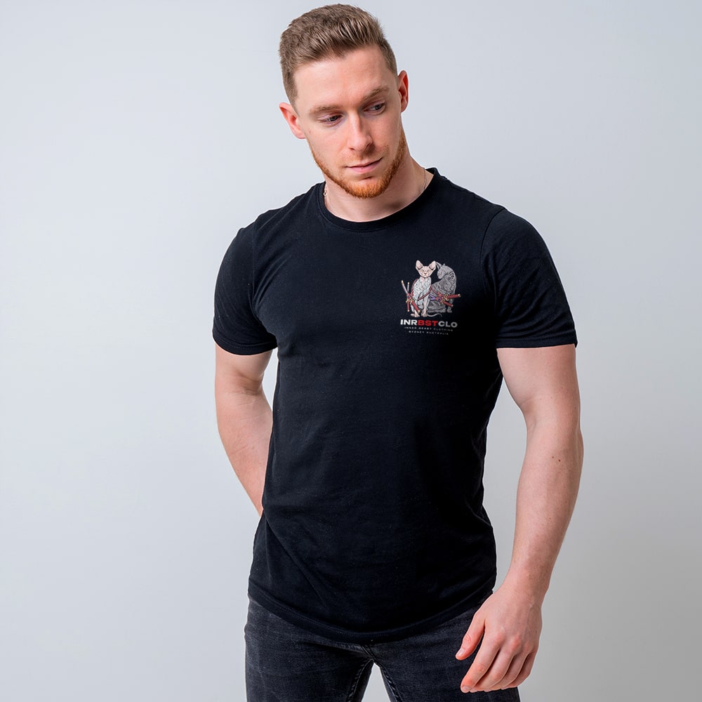 NEKO SAMURAI YIN & YANG TEE image 2