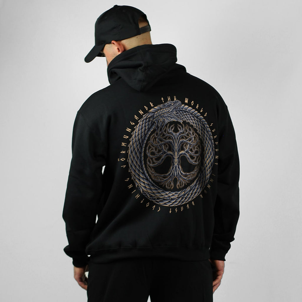 JORMUNGANDR THE WORLD SERPENT PULLOVER HOODIE image 0