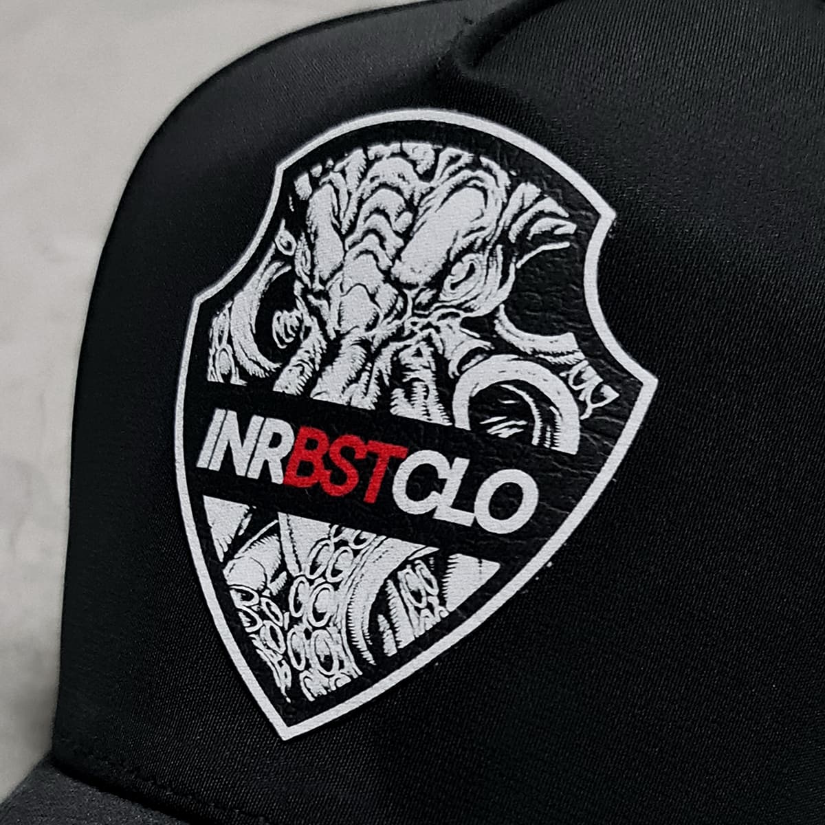 KRAKEN LEATHER PATCH BLACK SNAPBACK image 1