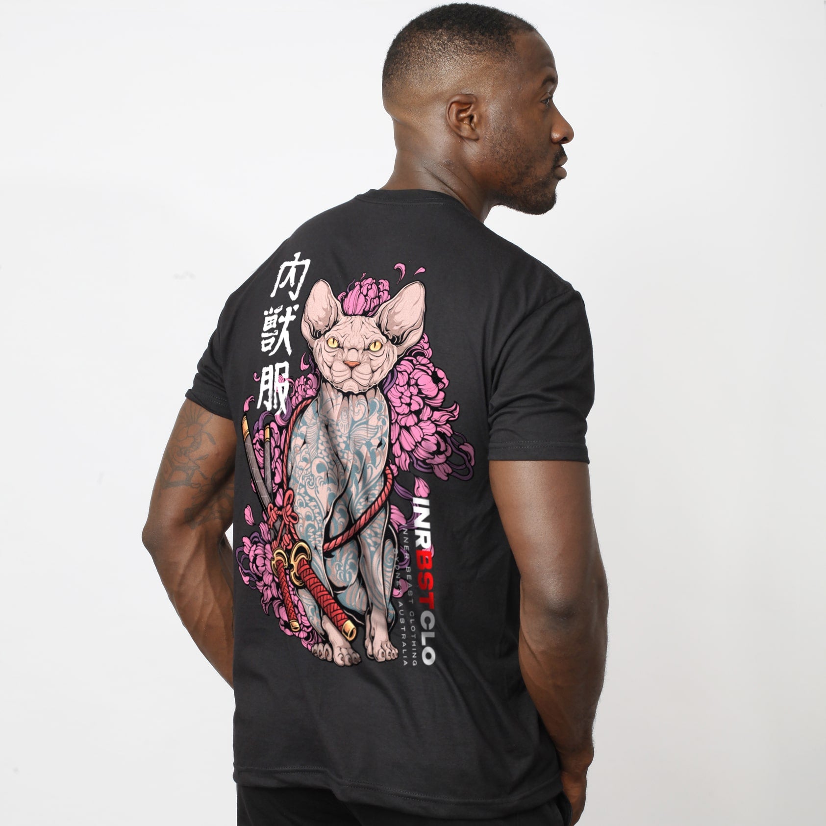 WHITE NEKO SAMURAI TEE image 0