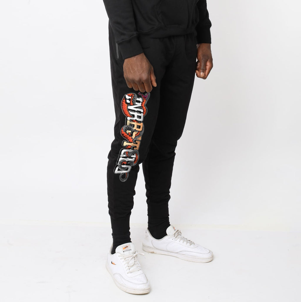 RED BELLY FLEECE JOGGERS image 0