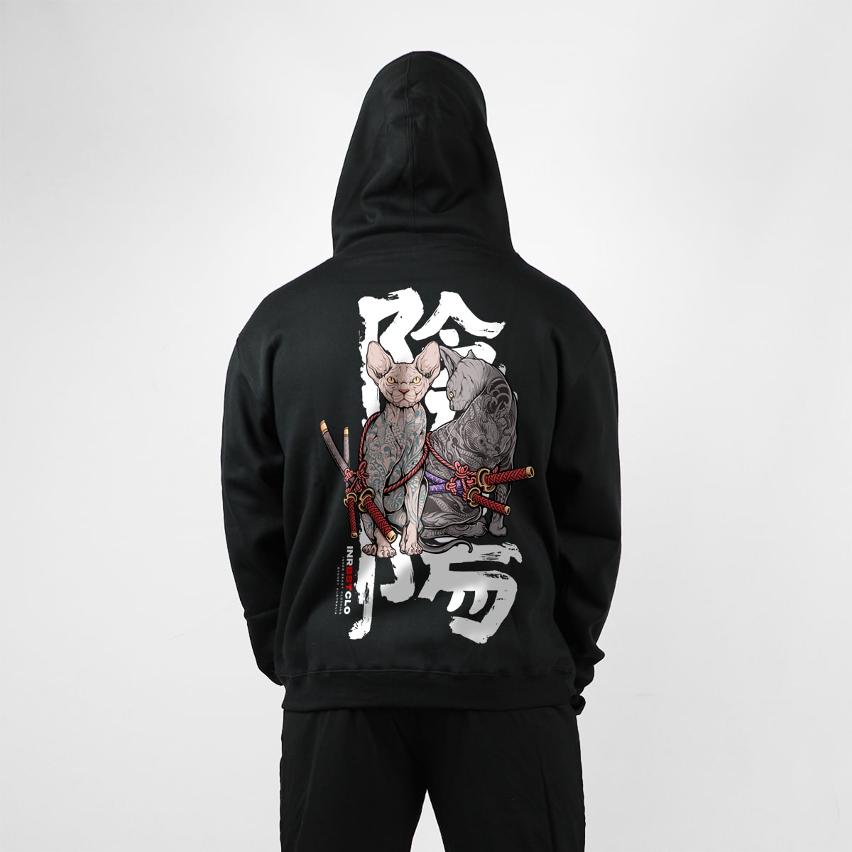 NEKO SAMURAI YIN & YANG PULLOVER HOODIE image 0