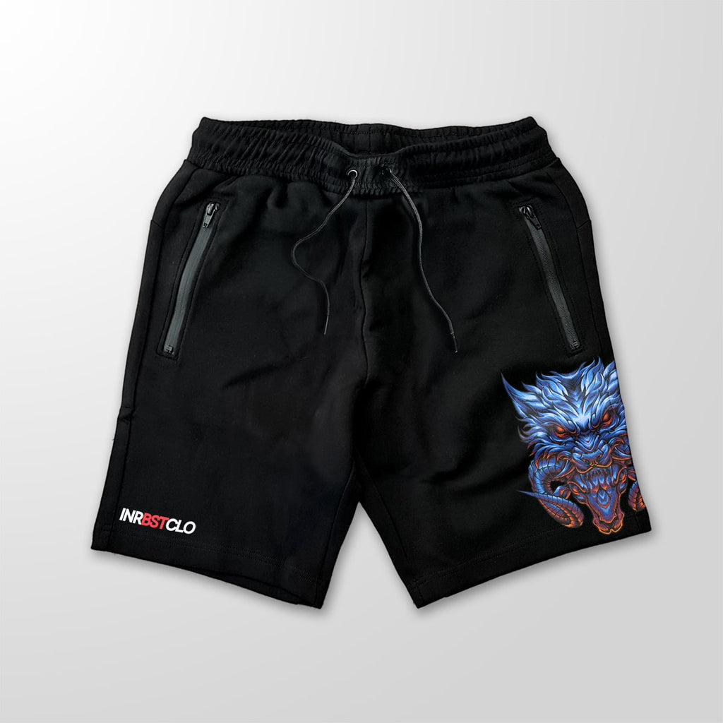 SHEEP IN WOLF'S CLOTHING BLACK FLEECE SHORTS W/ ZIP POCKETS image 0