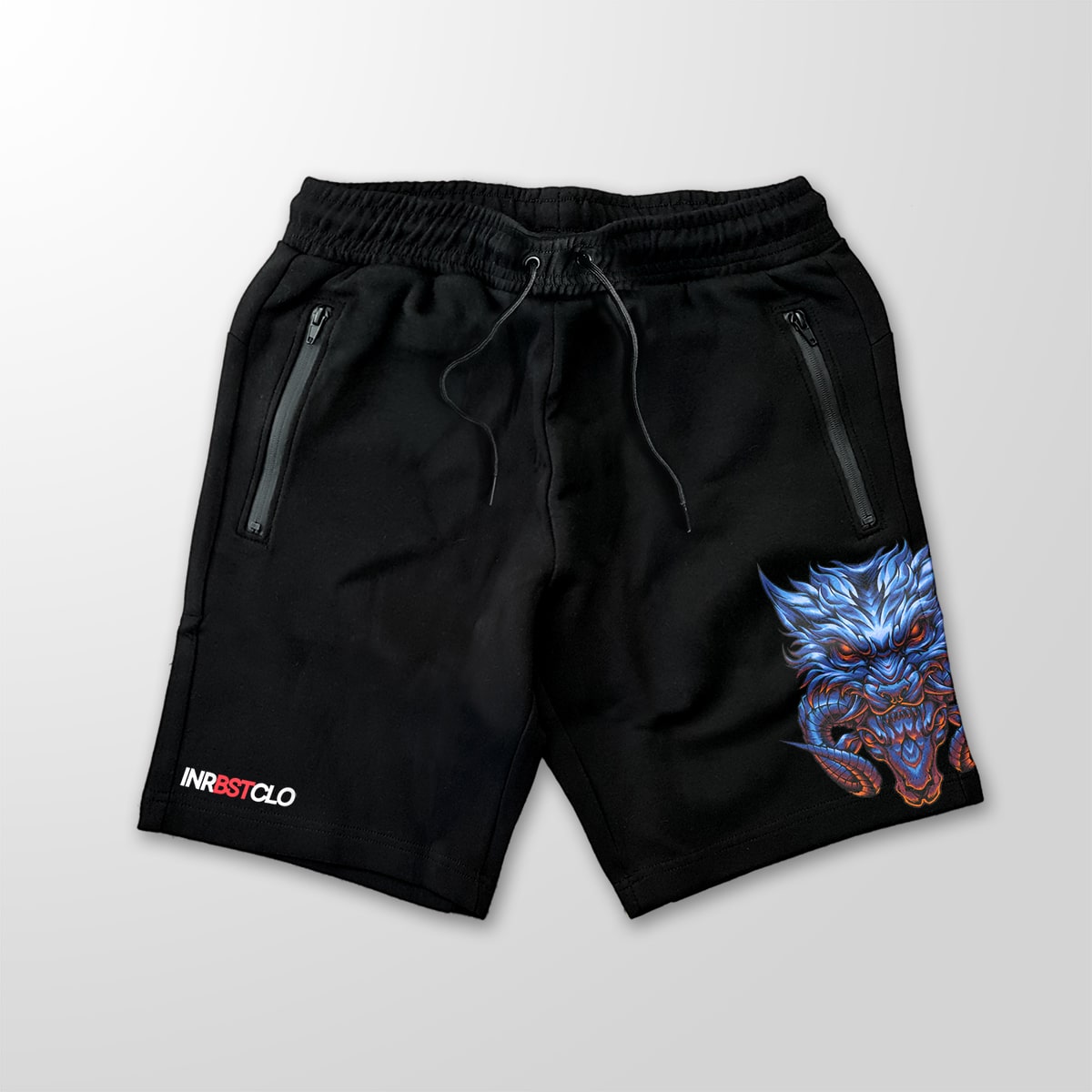 SHEEP IN WOLF'S CLOTHING BLACK FLEECE SHORTS W/ ZIP POCKETS image 0