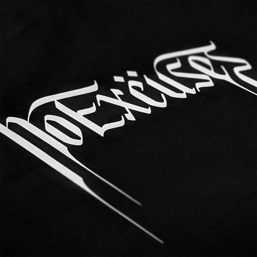 NO EXCUSES WHITE X BLACK TEE image 1