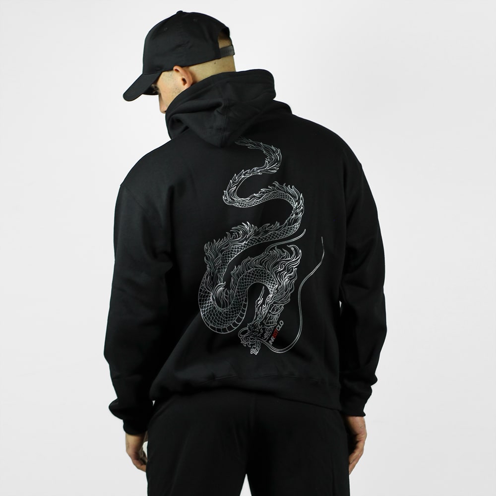DRAGON OUTLINE PULLOVER HOODIE image 0