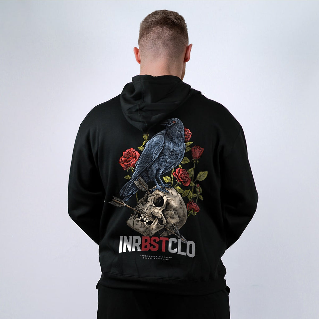 RAVEN THE OMEN OF DEATH PULLOVER HOODIE image 0
