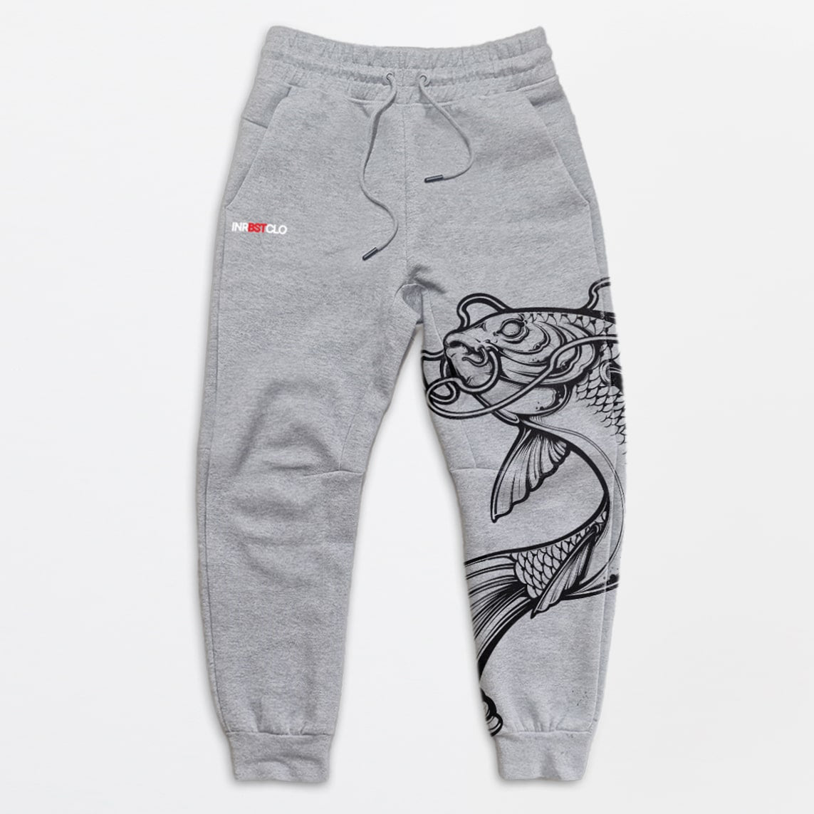 KOI OUTLINE GREY 3 LAYER FLEECE JOGGERS image 0