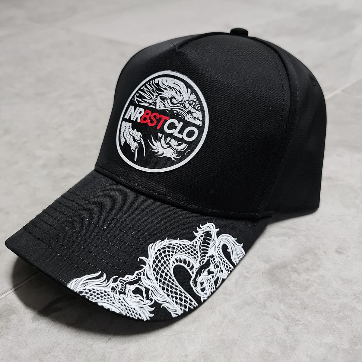 DRAGON LEATHER PATCH BLACK SNAPBACK image 0