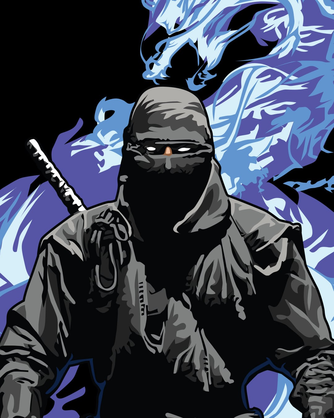SHINOBI X DRAGON PULLOVER HOODIE image 1