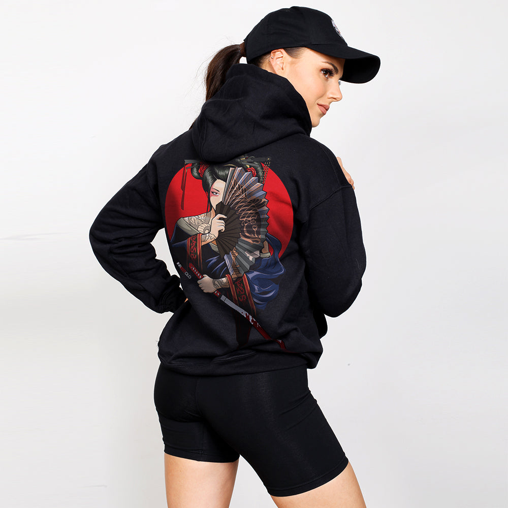 GEISHA PULLOVER HOODIE - Oversized Print image 0