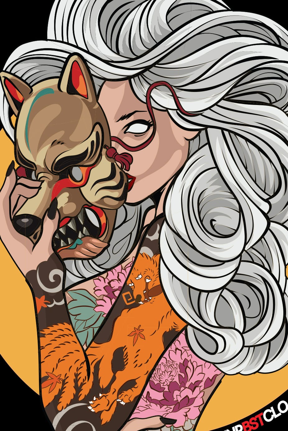 KITSUNE MASK TEE image 1