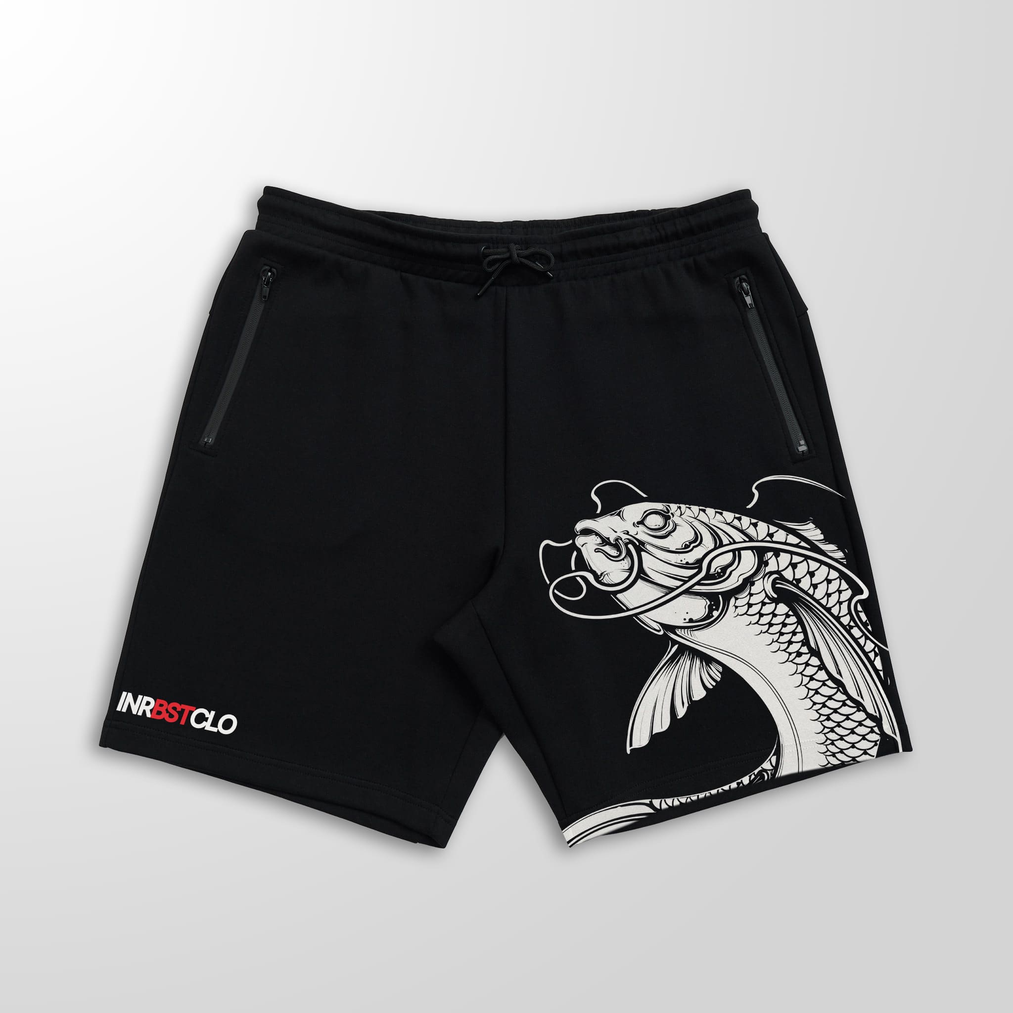 KOI BLACK FLEECE SHORTS W/ ZIP POCKETS image 0