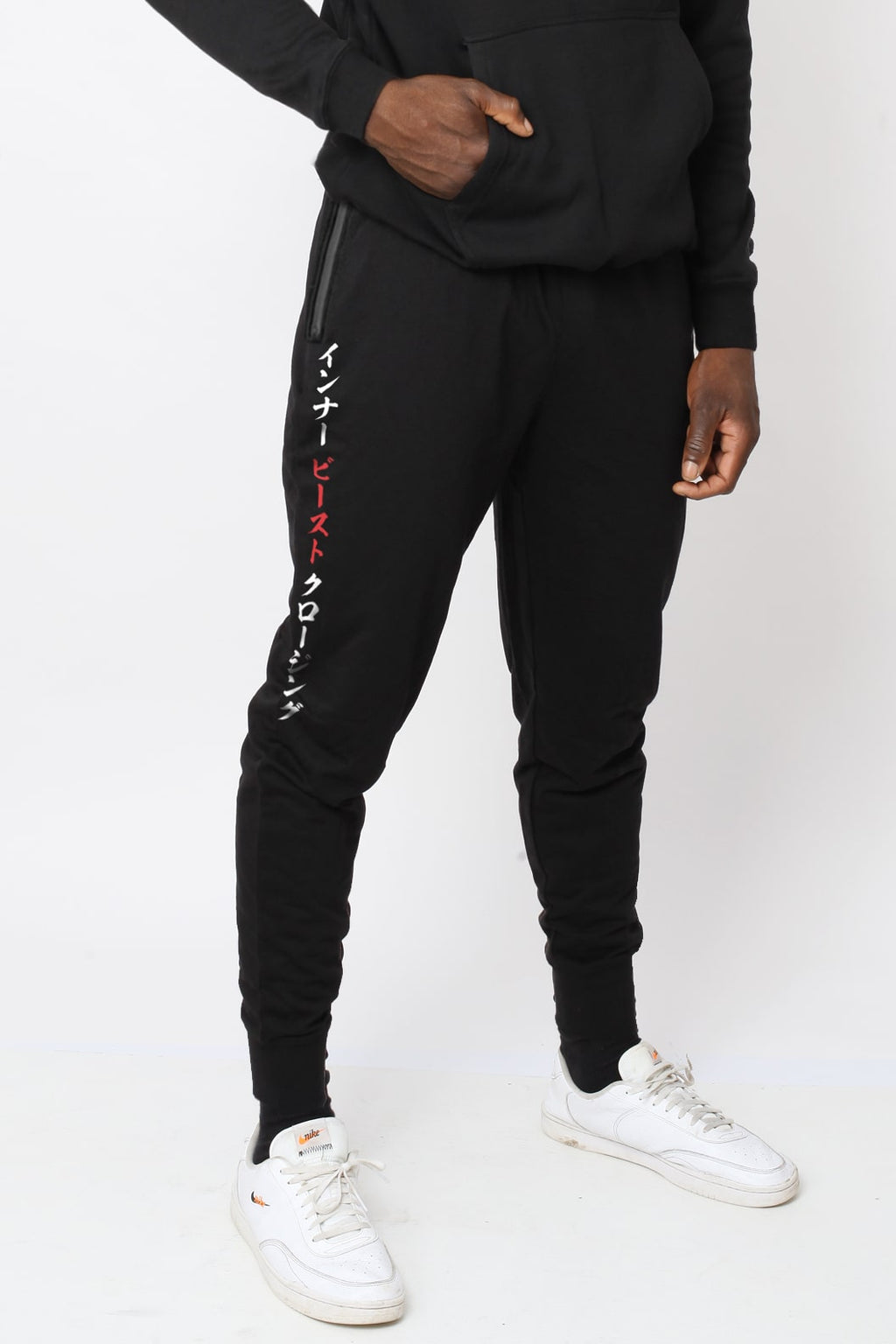 KATAKANA CALLIGRAPHY FLEECE JOGGERS image 0