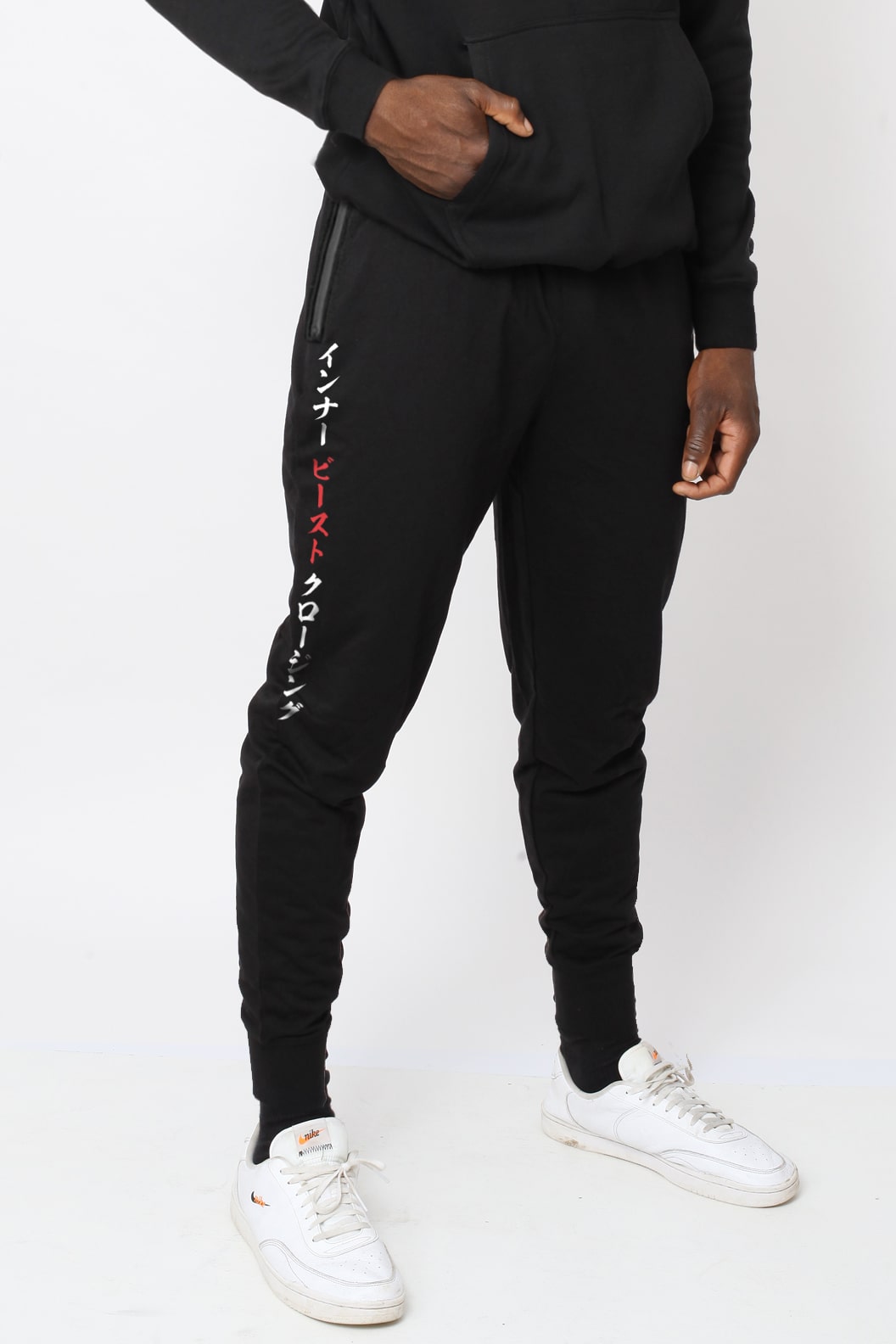 KATAKANA CALLIGRAPHY FLEECE JOGGERS image 0