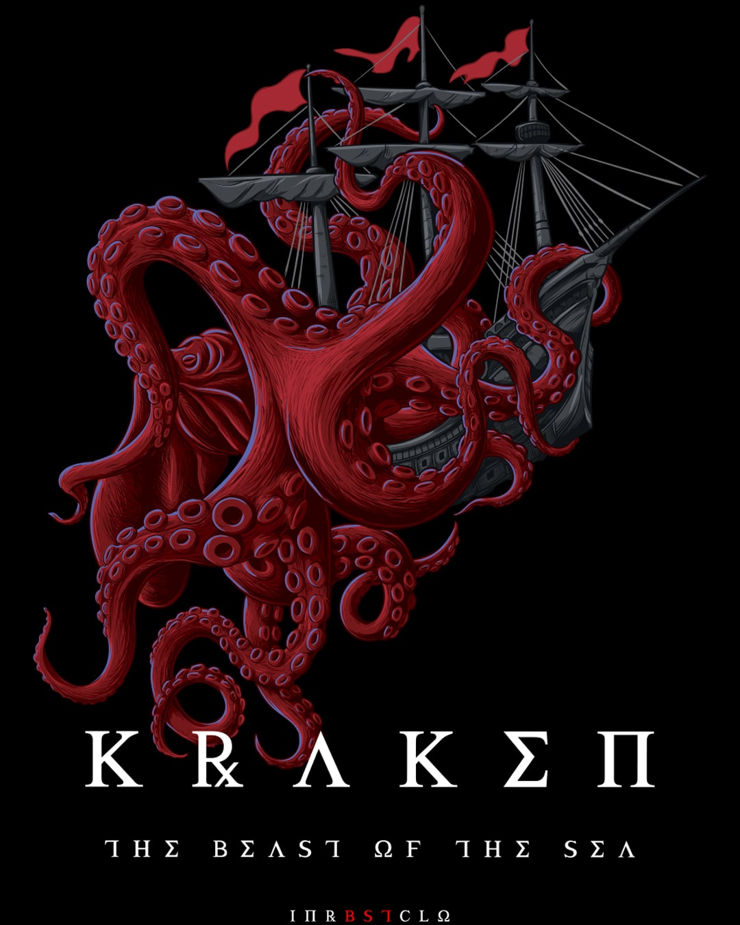 KRAKEN ‘Beast of the Sea’ PULLOVER HOODIE image 1