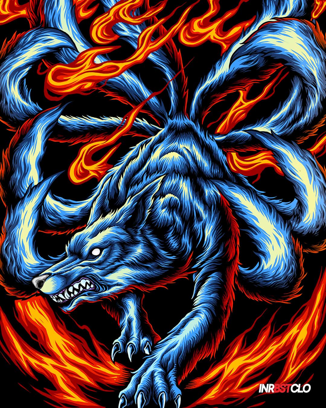 9 TAILED FOX PULLOVER HOODIE image 3