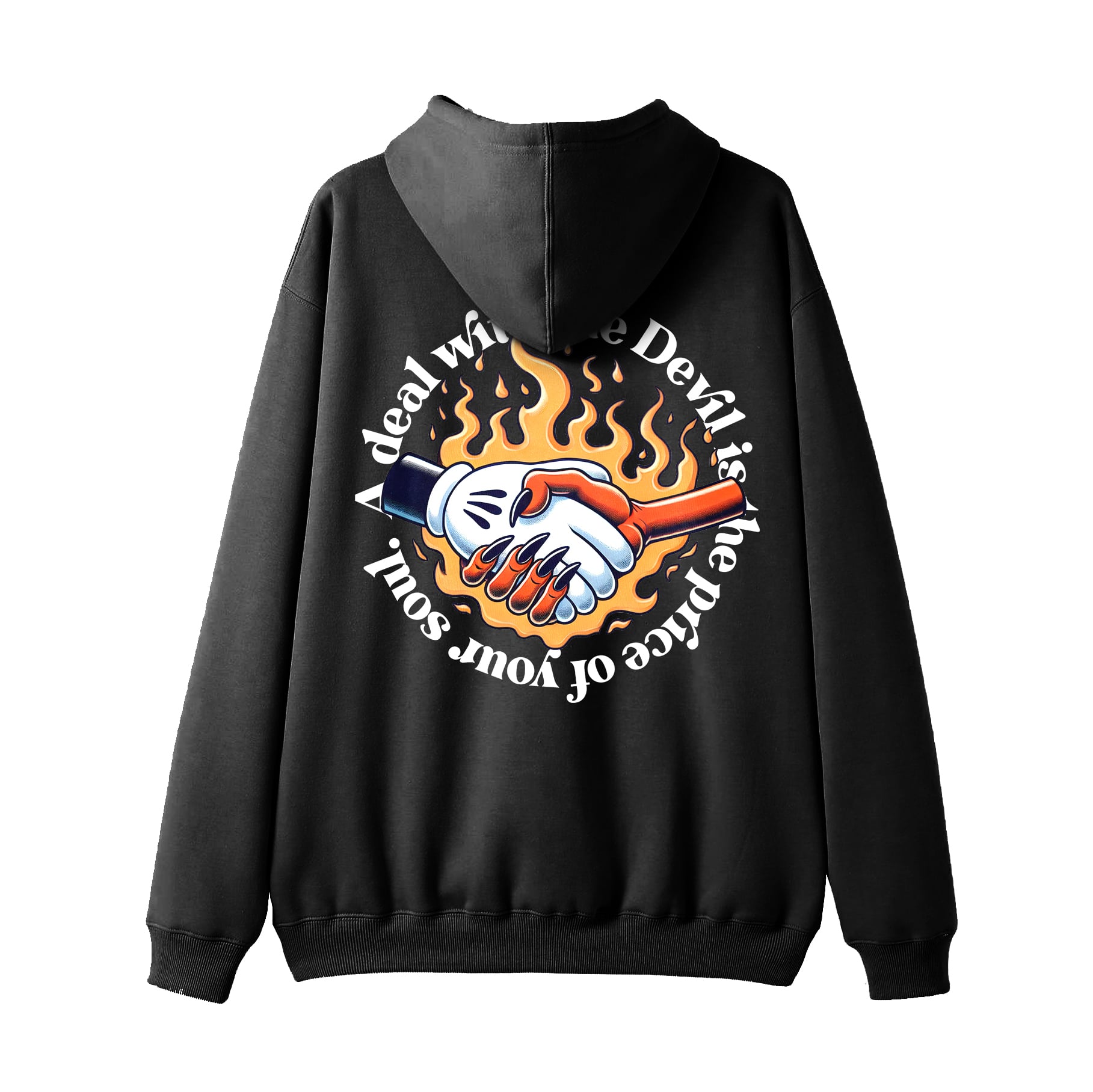 DEAL WITH THE DEVIL PULLOVER HOODIE image 0